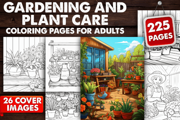 Download Gardening and Plant Care Coloring Pages - Premium Resources