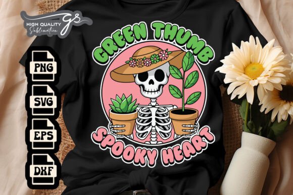 Download Green Thumb Spooky Heart SVG - Green thumb Collection