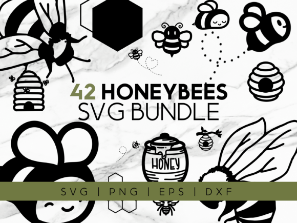Download Honey Bee SVG Bundle - Bee svg bundle Collection